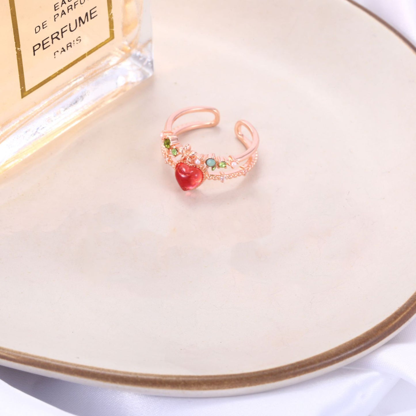 Rose Gold Crystal Ring