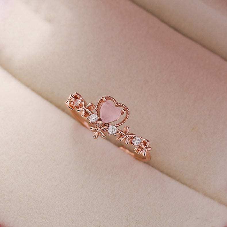 Rose Gold Crystal Ring