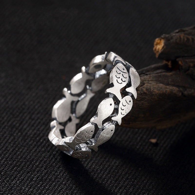 Silver Plated Adjustable Ring (SR0020)