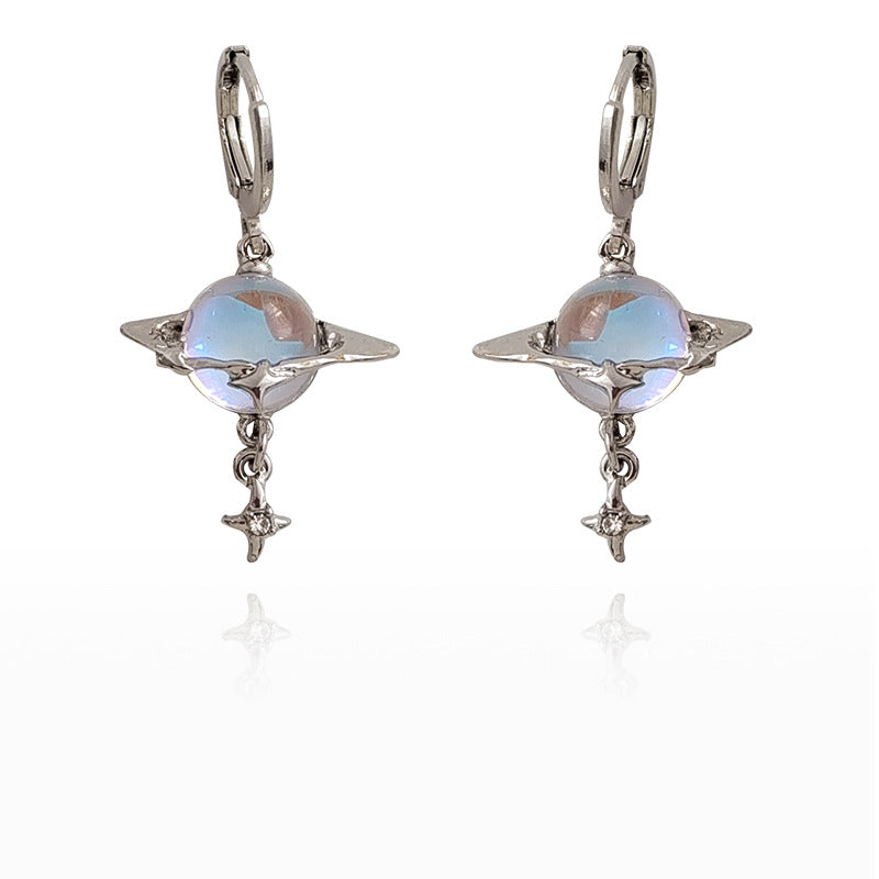 Silver Drop Dangle Streetwear Fashion Earring