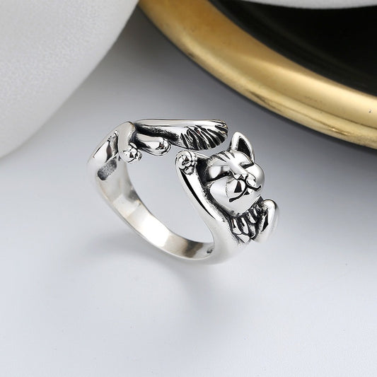 Silver Plated Adjustable Ring (SR0019)