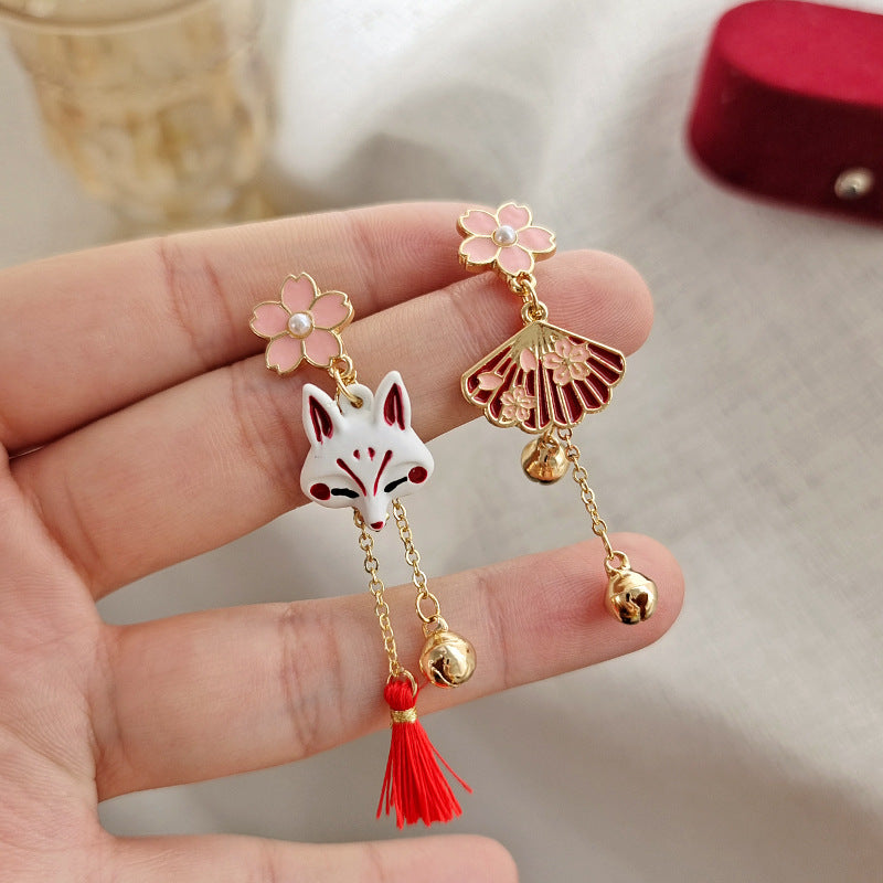 Gold Drop Dangle Japanese Style Earring