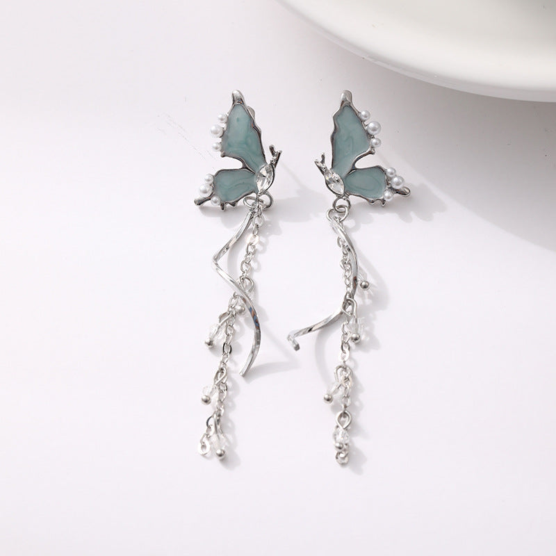 Silver Drop Dangle Streetwear Fashion Earring