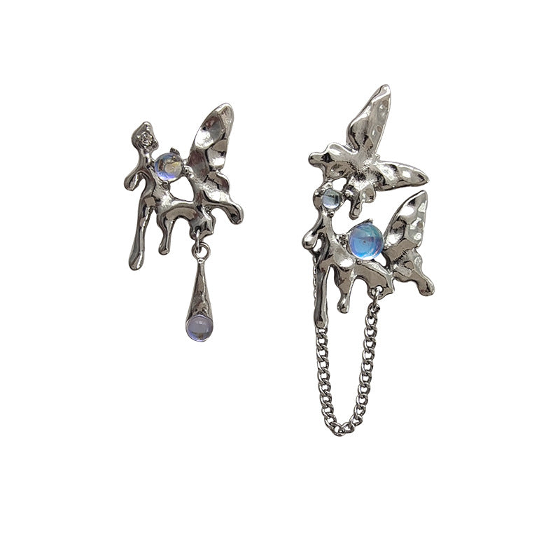 Silver Drop Dangle Streetwear Fashion Earring