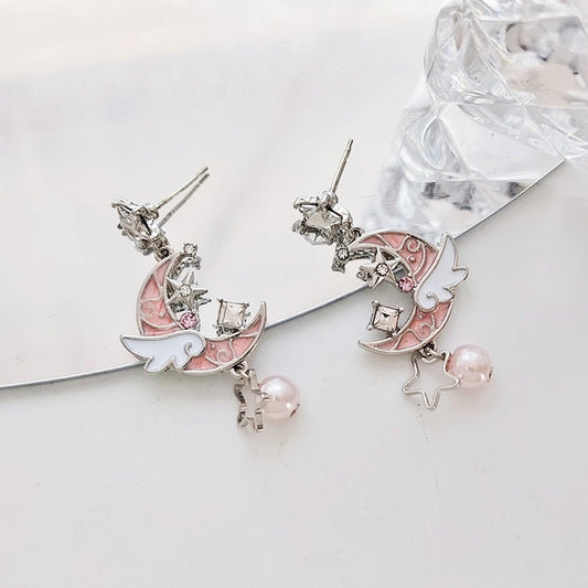 Silver Drop Dangle Streetwear Fashion Earring