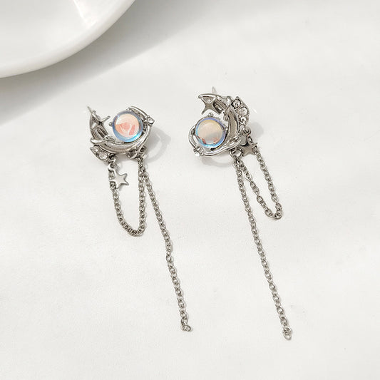 Silver Drop Dangle Streetwear Fashion Earring