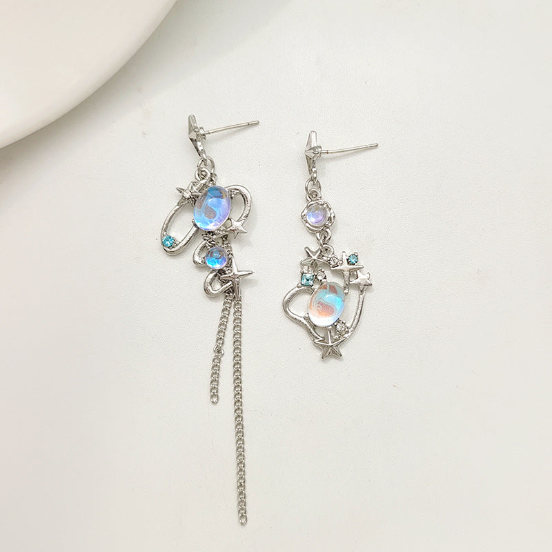 Silver Drop Dangle Streetwear Fashion Earring