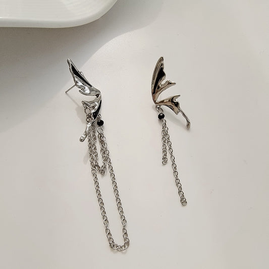 Silver Drop Dangle Streetwear Fashion Earring