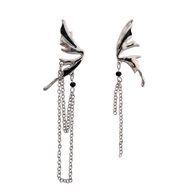 Silver Drop Dangle Streetwear Fashion Earring