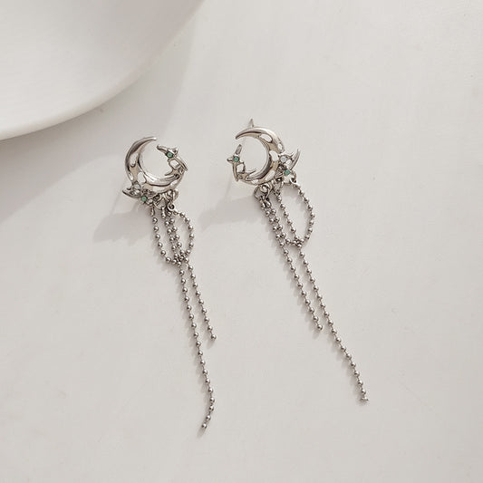 Silver Drop Dangle Streetwear Fashion Earring