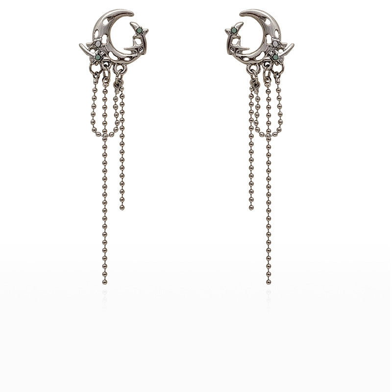 Silver Drop Dangle Streetwear Fashion Earring